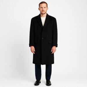 Hart Schaffner & Marx Vintage 100% Cashmere Heavy Pea Coat